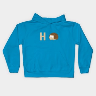 H is for Hedgehog Kids Hoodie